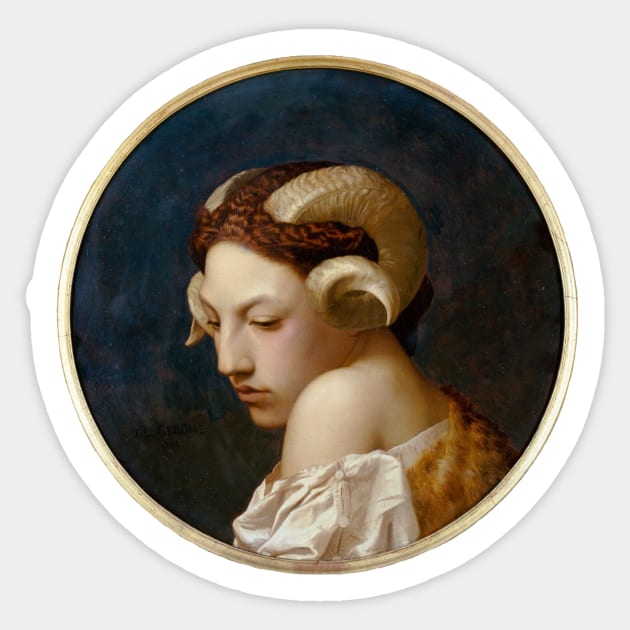 The Bacchante Sticker by metaphysical